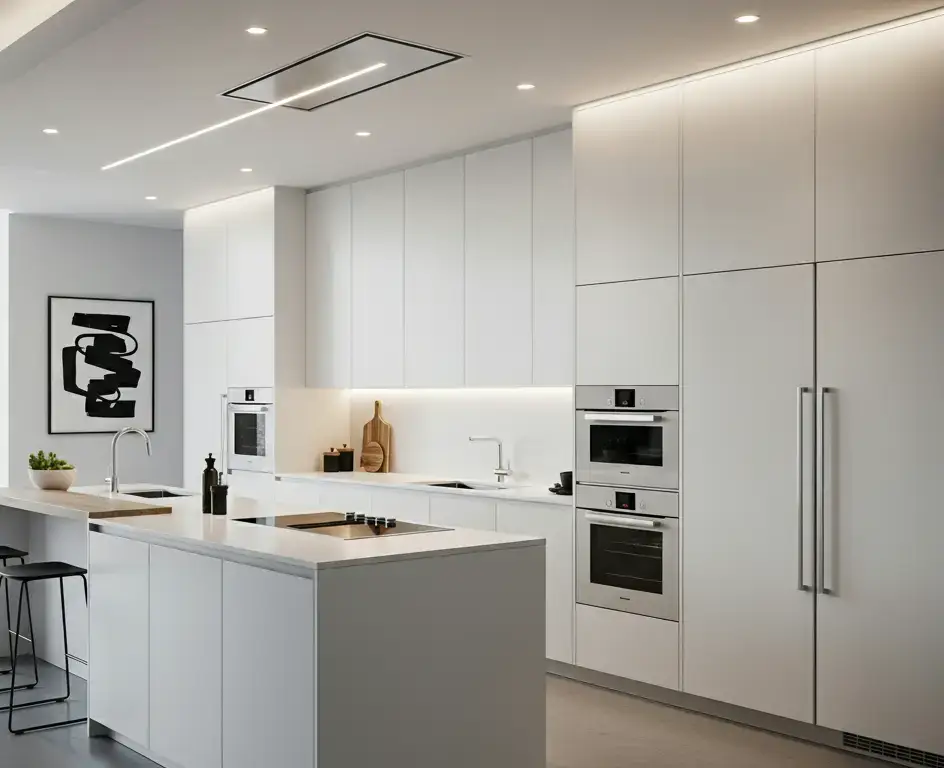 آشپزخانه مدرن سفید هدر